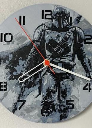 Настінний годинник «мандалорець» (the mandalorian) – 3d-друк