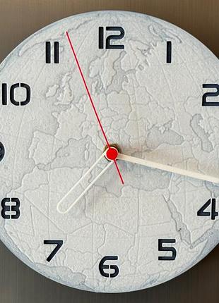 Настенные часы "глобус" объемная 3d модель глобуса 3d печать 170 мм