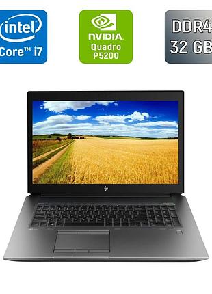 Мобильная рабочая станция б-класс hp zbook 17 g5 / 17.3" (1920x1080) ips / intel core i7-8850h (6 (12) ядра по 2.6 - 4.3 ghz) / 32