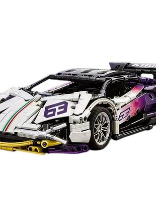 Конструктор lamborghini supercar, 1280 деталей на 36 сантиметрів автомобіль technic ламборгіні