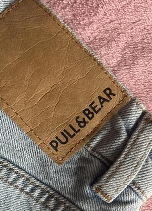 Light wash джинсова міні-спідниця pull&bear 2