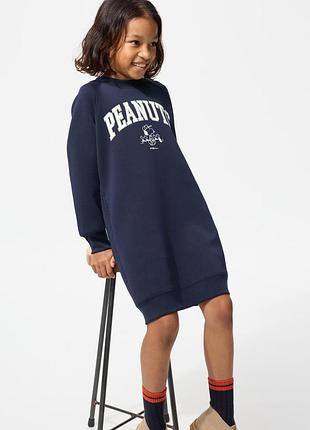 Дитяче плаття uniqlo ut graphic peanuts з кишенями