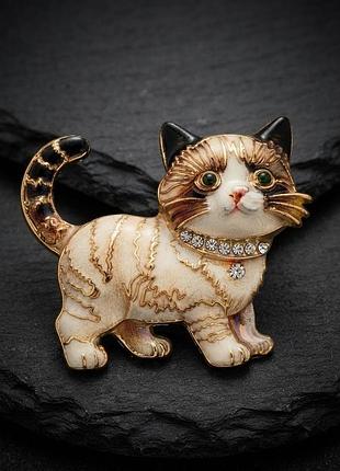 Брошка " котик" 4,5 см