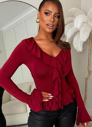 Кофтинка з воланами від pink boutique