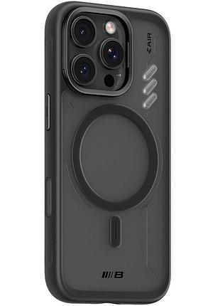 Tpu+pc чохол blueo frosted heat dissipation stand with magsafe для apple iphone 16 pro max (6.9")