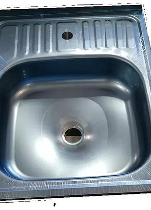 Мийка нерж.ua 5060 товщ-0.4mm, р-р-600*500*140mm polish (накладна) {20}