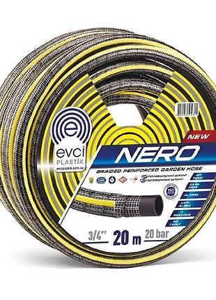 Шланг для полива evci plastik nero пвх ø3/4", пятислойный, армированный, бухта 30 м