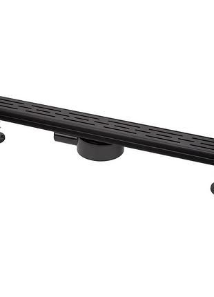 Душевой трап ital it03-ft01/500b, 500 мм, нержавеющая сталь, черный