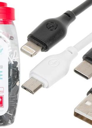 Кабель usb для iphone xo nb212 1м (банка 30шт) (mix)