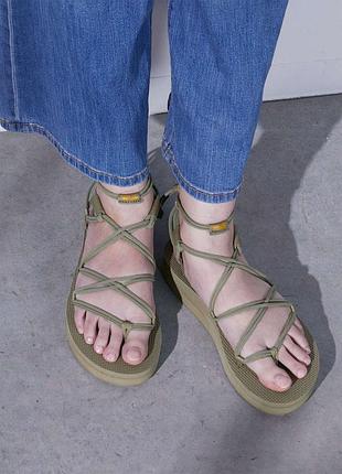 Сандалі teva midform infinity sesame strappy flatform (1127890) оригінал