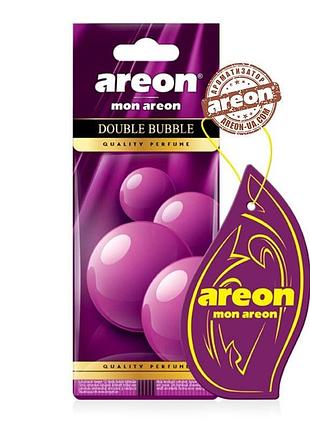 Освежитель сухой лист - "areon" - mon лист -double bubble gum (двойная жвачка)