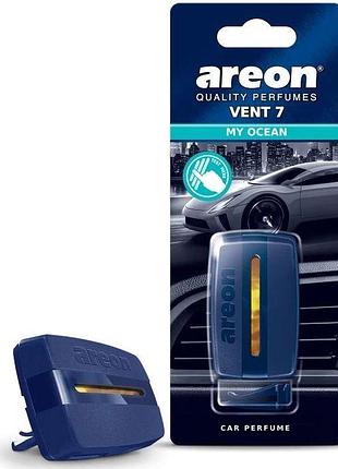 Освежитель гелевый на обдув - "areon" - vent 7 - my ocean (океан) (12шт/72ящ)