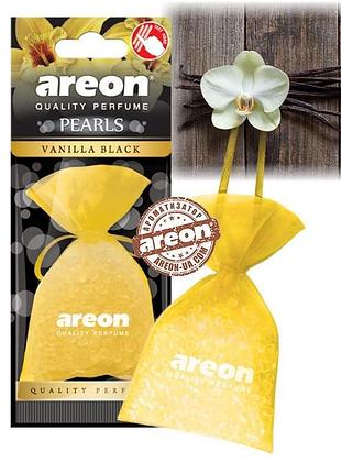 Освежитель силиконовые гранулы 25gr - "areon" - pearls - vanilla-black (ваниль-блек) (12шт/72ящ)