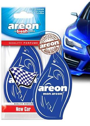 Освежитель сухой лист - "areon" - classic - new car (новая машина) (10шт/уп)