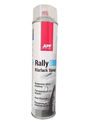 Лак акриловий безбарвний глянець 600ml "app rally color" 210115 (12шт/уп)