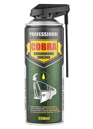 Мастило силіконове спрей 550ml "cobra" nx55110 professional (з аплікатором) (24шт/ящ)