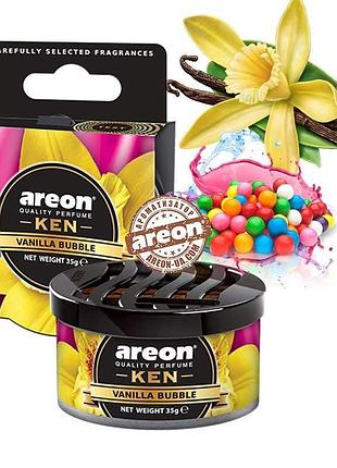 Освежитель сухой консерва 35gr - "areon" - ken - vanilla-bubble (ваниль-жуйка) (12шт/уп)