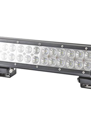 Фара-led прямоугольник 72w 300*105*65mm (3w*24) 10-30v ближний/flood 6000lm "brevia" 10724fx1