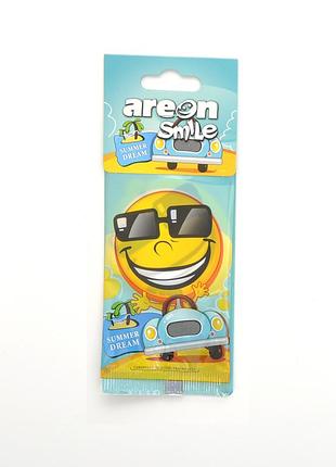 Освежитель сухой лист - "areon" - smile dry - summer dream (летняя мечта) (10шт/уп)