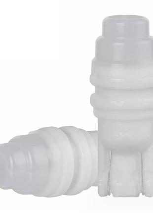 Світлодіод 24v т10 білий smd 3-2835 матова кераміка-піраміда +250lm №29