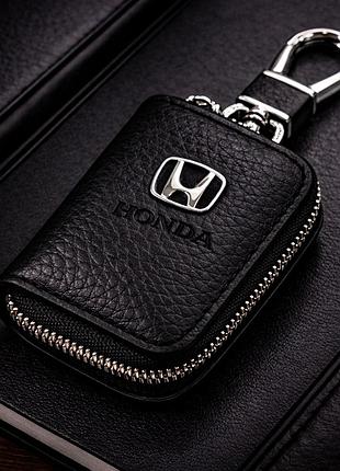 Чохол для ключів з карабіном honda (шкіра)