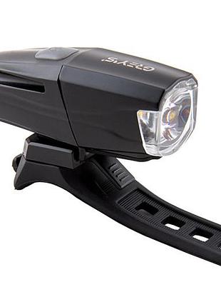 Велосипедна фара 1xcree/400 lm/7реж. роботи/ipx4/microusb/алюм.корп/креп.на кермо greys led №gr10110