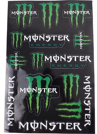 Наліпка мото "monster energy" (21,5x33,5) великий
