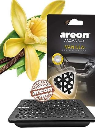 Освежитель мыльница 70gr "areon" - арома box сухой ваниль (конц.1: 30лист.) (6шт/уп)
