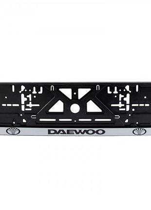 Рамка номера daewoo "книжка" із сірою смугою