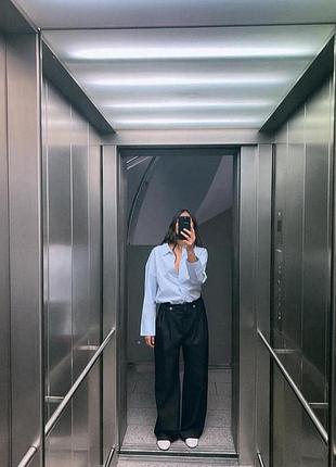 Брюки под джинс палаццо zara