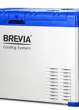 Холодильник 40л 12/24/110/220v 60w компрессорный "brevia" 22420
