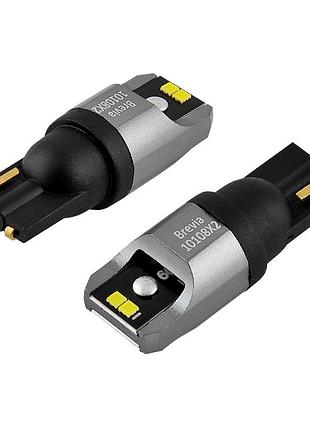 Світлодіод 12/24v t10 білий w5w 4x1616smd 150lm 6000k "brevia" canbus №10108 (2шт)