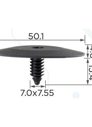 Кліпси c0001 обшивки капота (oem 3078511, 3977775, 10083) (уп.100шт)