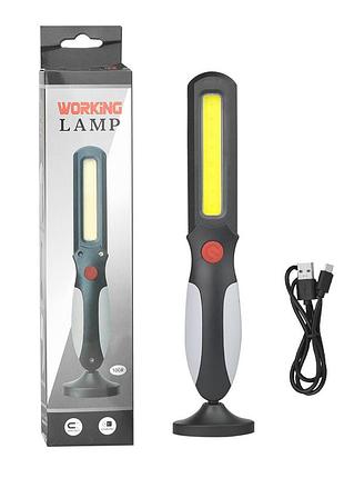 Переноска диодная x-balong bl-0100, 4 режима, microusb, акб, led+cob, магнит