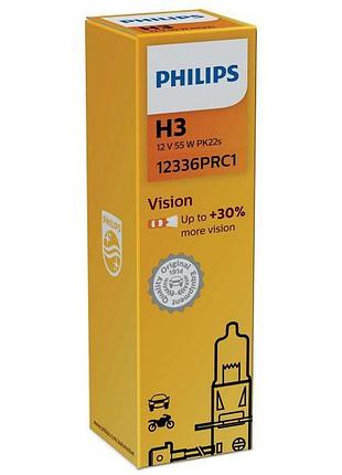 Лампа 12v h3 55w + 30% premium "philips" (1шт) (12336prc1) (10шт/уп)