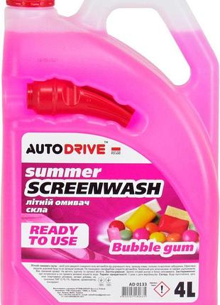 Жидкость в бачок омывателя 4l "auto drive" bubble gum ad0133