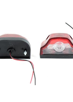 Подсветка номера 12/24v диодное 4 led красное "кобра" ур-37 турция (2шт/уп)