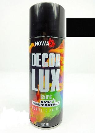 Фарба температурна чорна 450ml "nowax" nx48037 +650°с (12шт/уп)