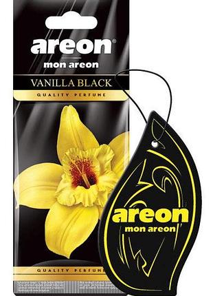 Освежитель сухой лист - "areon" - mon лист - vanilla-black (ваниль-блек) (10шт/уп)