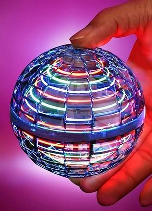 Спінер літаючий бумеранг,сенсорний,світиться "куля" flying spinner rgb