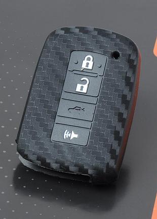 Чехол на пульт сигнализации силиконовый toyota 16 carbon 1122 (4 041)