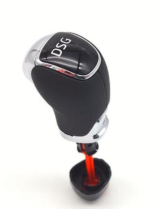Ручка кпп skoda octavia/superb/fabia/rapid/yet dsg кожа fxskd-33
