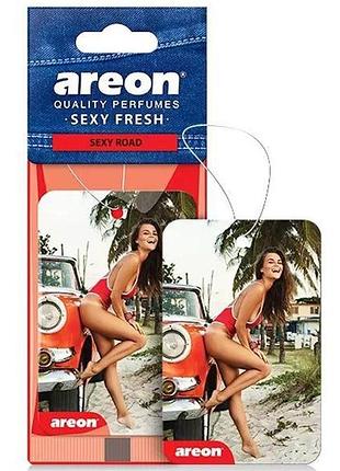 Освежитель сухой лист - "areon" - sexy fresh - sexy road (романтическое путешествие) (10шт/уп)