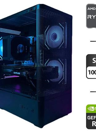 Новый игровой пк prologix lumi tower / amd ryzen 5 7500f (6 (12) ядер по 3.7 - 5.0 ghz) / 32 gb ddr5 / 1000 gb ssd / nvidia