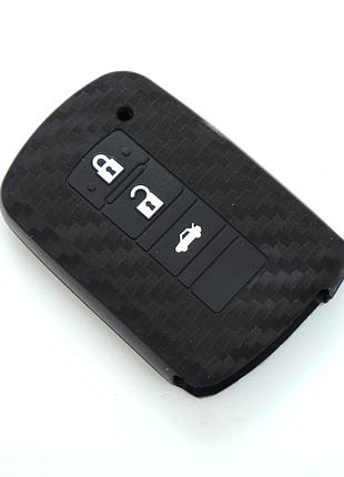 Чехол на пульт сигнализации силиконовый toyota kmr 7 3 - 1008 carbon (new)