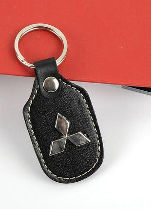 Брелок для ключей кожа mitsubishi