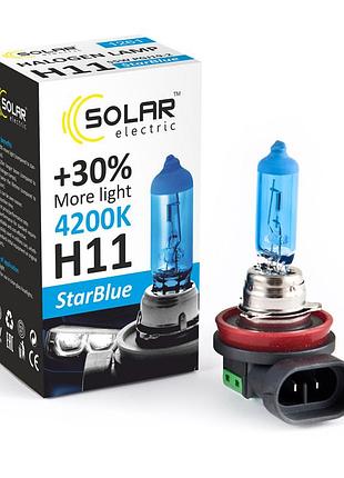 Лампа 12v_h11 55w 4200k starblue "solar" (1шт) (1281) (10шт/уп)