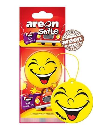 Освежитель сухой лист - "areon" - smile dry - no smoking (антитабак) (10шт/360ящ)