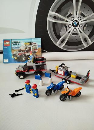 Конструктор lego city транспортер мотоциклів 4433