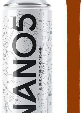 Краска грунт красно-коричневый 400ml "nano5" 86585 (12шт/уп)